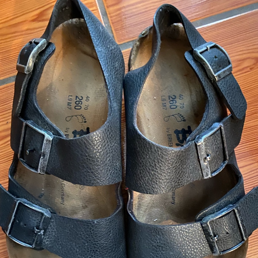Birkenstock leather black sandal